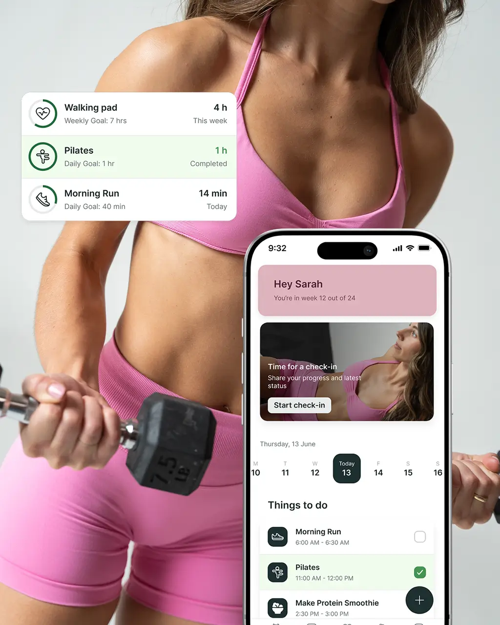 Kennedy Farrell progression tracking through a fitness app
